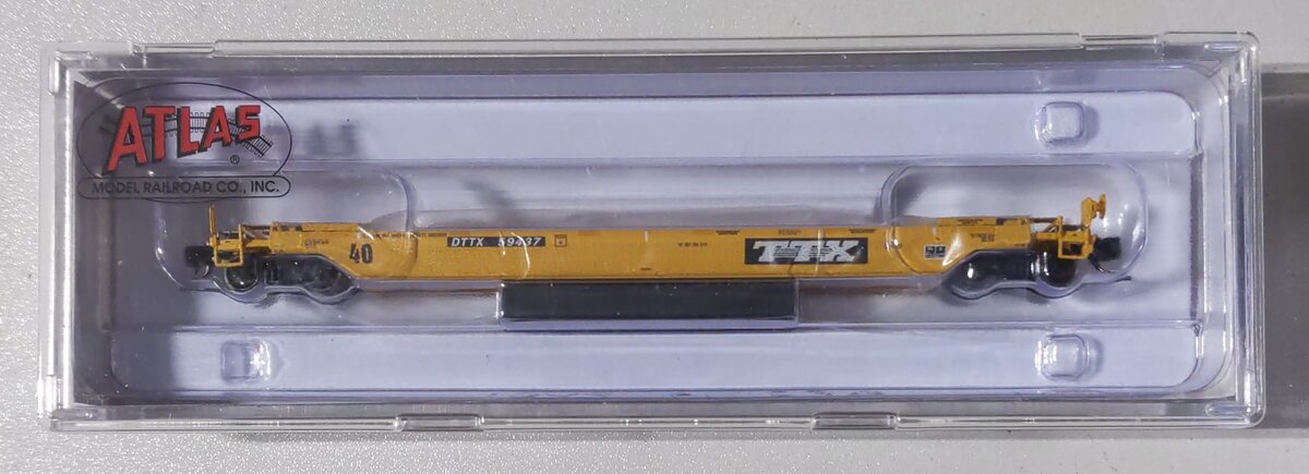 Atlas 50005287N Scale TTX (Early Logo) 40' Rebuilt Well Car #59437