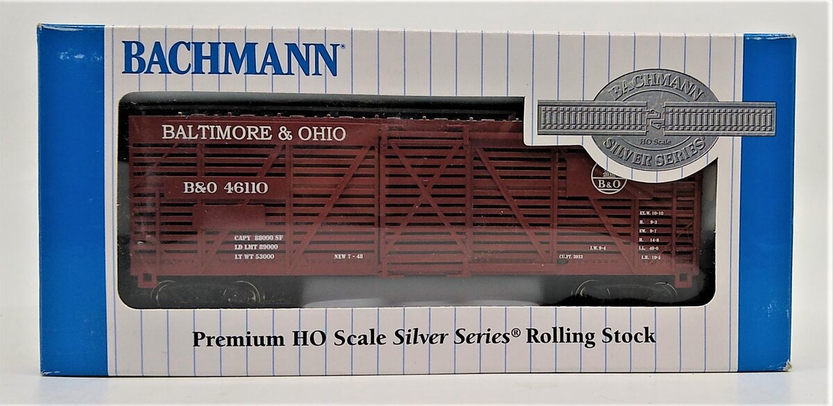 Bachmann 18504 HO Baltimore and Ohio 40' Stock Car #46110