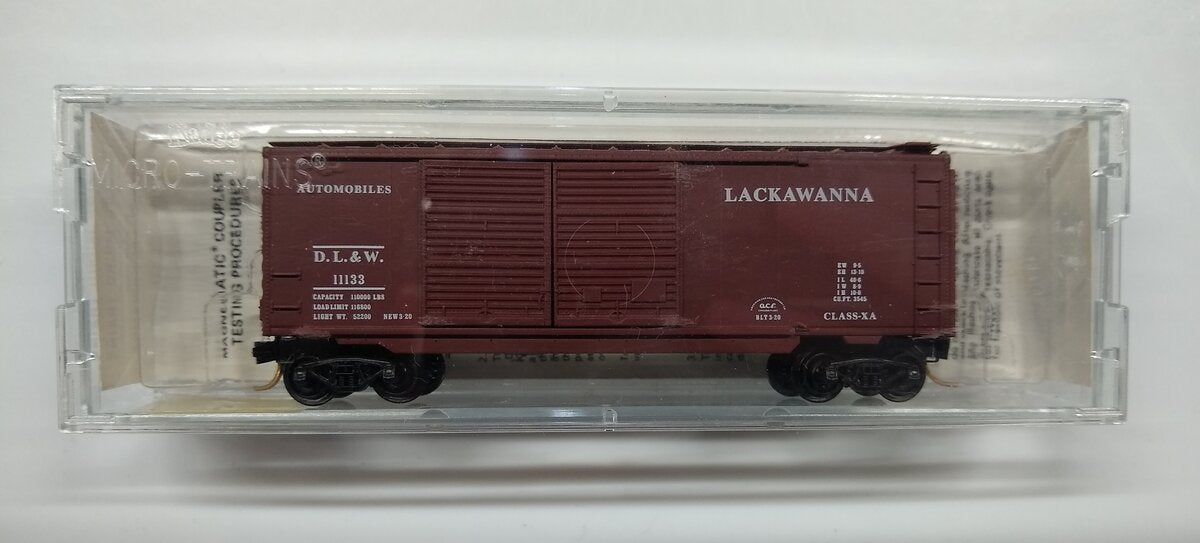 Micro-Trains 02300110 N DL&W 40' Standard Double Door Boxcar #11133