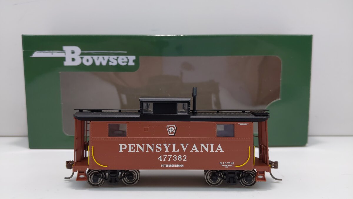 Bowser 41684 HO Pennsylvania N5 Caboose (Shadow Keystone Pittsburgh) #477382