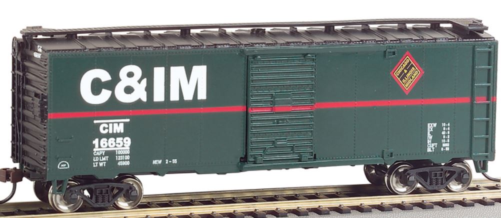 Bachmann 17025 HO Chicago and Illinois Midland 40' Box Car
