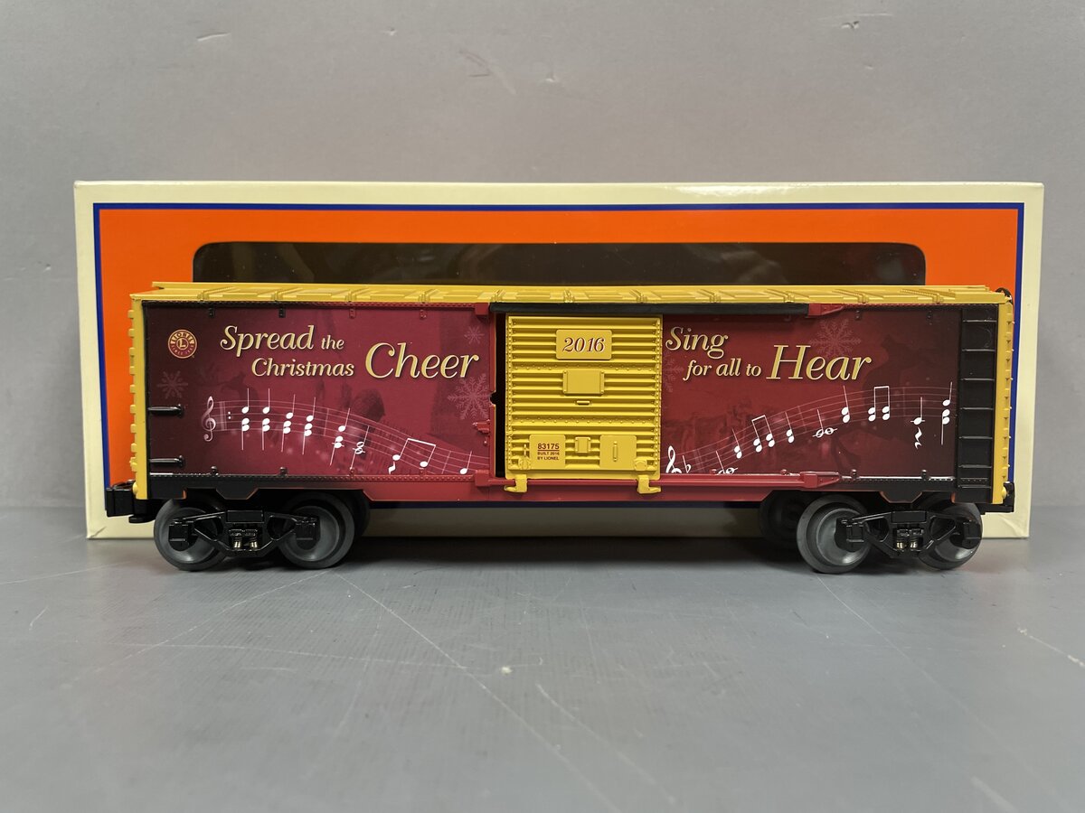 Lionel 6-83175 O 2016 Christmas Music Boxcar with New Sounds