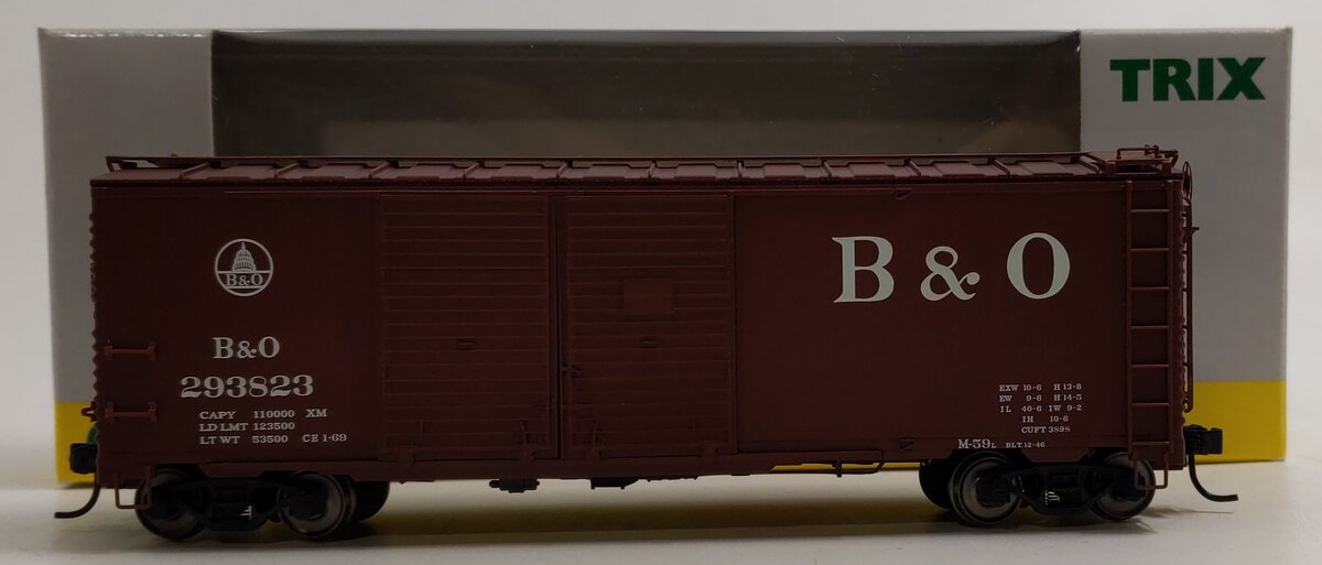 Trix 24902-7 HO Scale Baltimore & Ohio Double Door Boxcar #293823