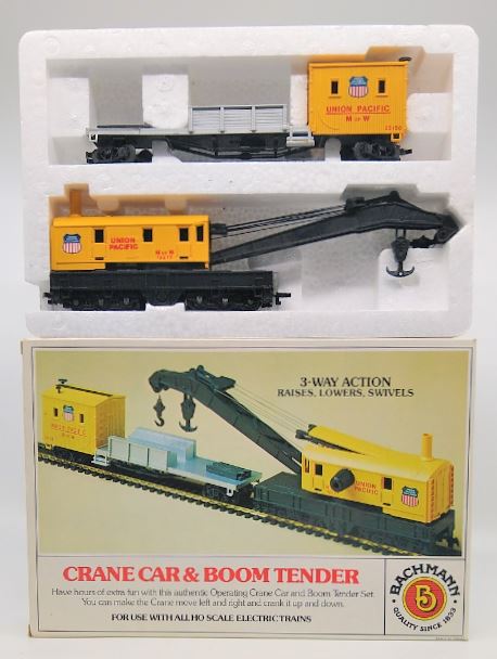 Bachmann 46111 HO Crane Car & Boom Tender