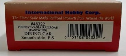 IHC 48322 HO Scale Pennsylvania Railroad Eastwind Smooth Side Diner Car #1127
