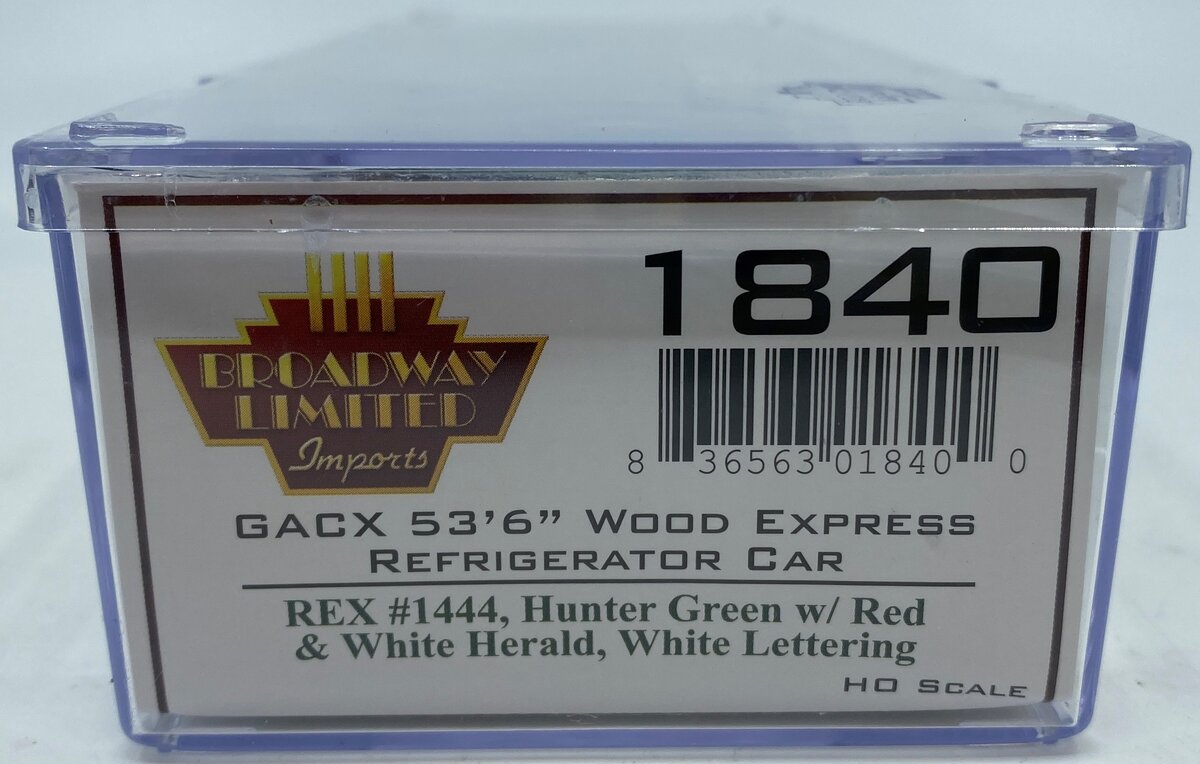 Broadway Limited 1840 HO Railway Express Agency 53'6" Wood Express Reefer #1444