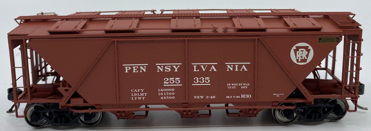 Bowser 41482 HO Pennsylvania Railroad H30 Red Covered Hopper #255335