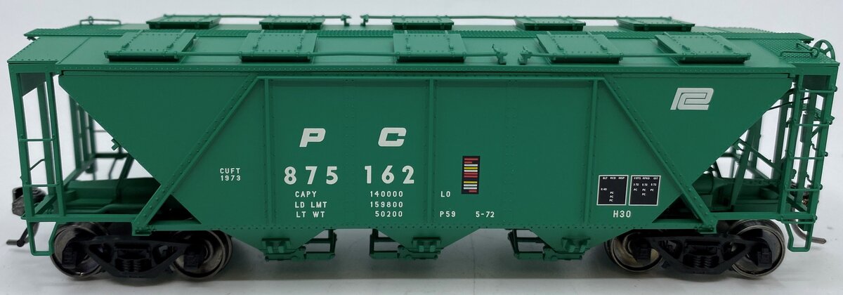 Bowser 40984 HO Penn Central PRR Class H30 Covered Hopper #875162