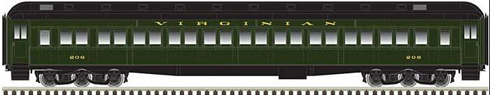Atlas 20004873 HO Virginian Paired Window Coach #209