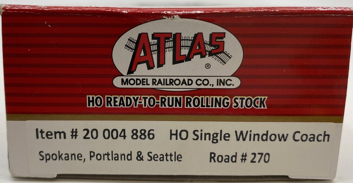 Atlas 20004886 HO Spokane, Portland and Seattle Single Window Coach #270