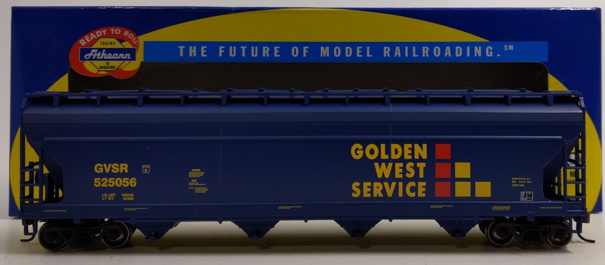 Athearn 72320 HO Scale Golden West Service ACF 5250 Centerflow Hopper #525056