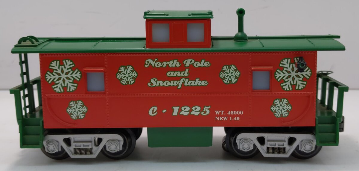 RMT CAB501 Christmas Lighted Caboose w/ Marker Lights & Figure