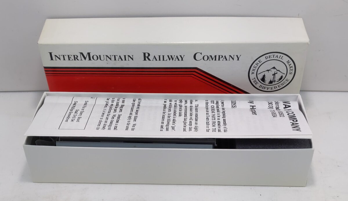 InterMountain 41599 HO Undecorated ACF Center Flow 2-Bay Covered Hopper Kit