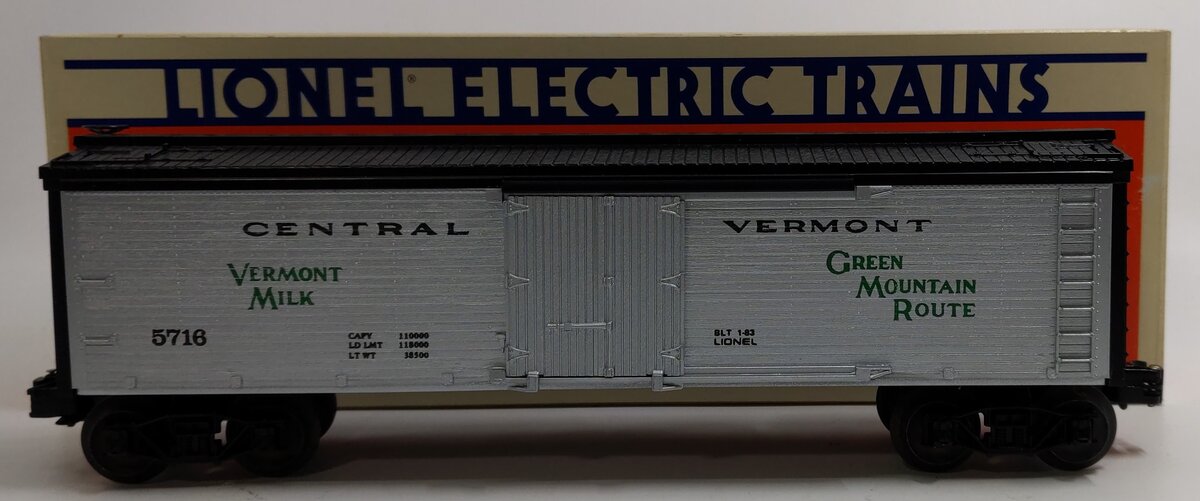 Lionel 6-5716 O Gauge Central Vermont Woodside Reefer #5716