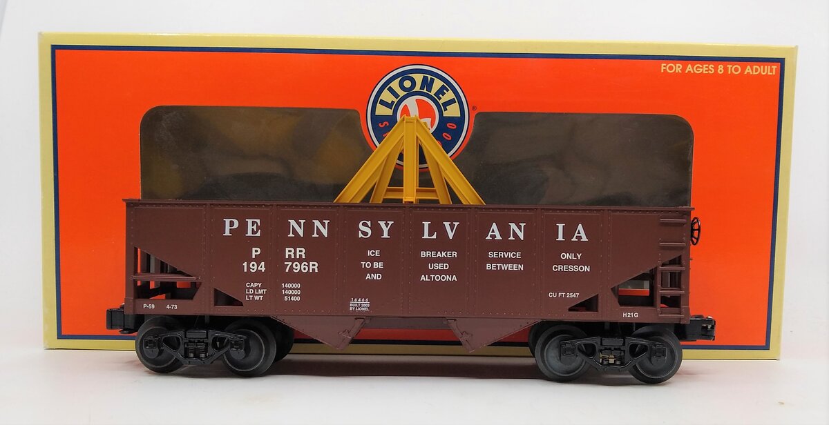 Lionel 6-16466 O Gauge Pennsylvania Ice Breaker Tunnel Car