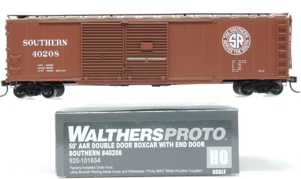 Walthers 920-101654 HO Southern Railway 50' AAR Double-Door Boxcar #40208