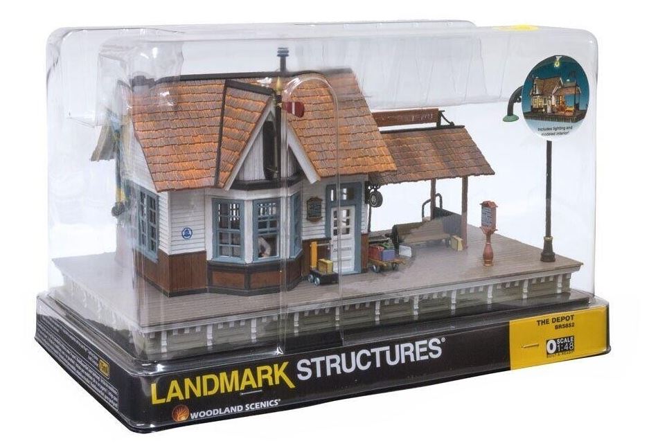 Woodland Scenics BR5852 O Built-&-Ready Linn Creek Depot Building