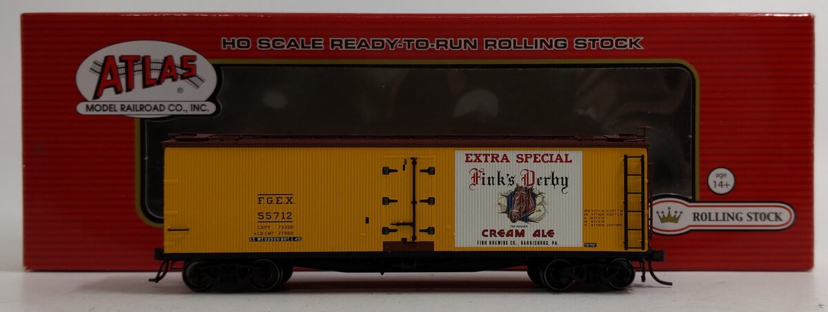 Atlas 20003095 HO Finks Purple Ribbon Beer 40' Wood Reefer #55712