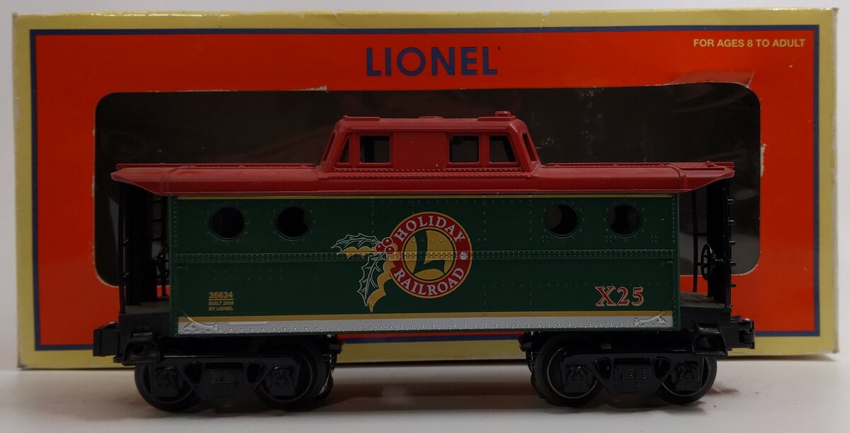 Lionel 6-36583 O Gauge Christmas Porthole Caboose #25