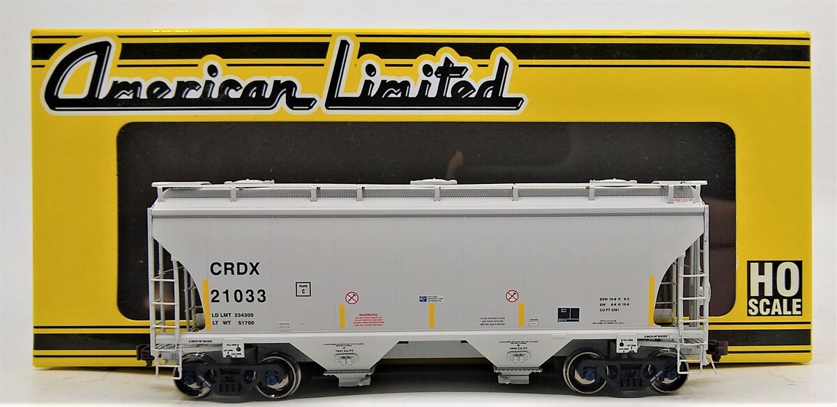 American Limited Models 1027 HO CRDX 3281cf 2-Bay Covered Hopper #21033