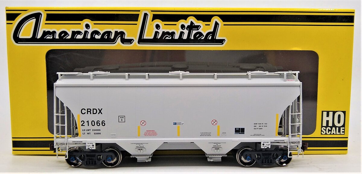 American Limited Models 1028 HO CRDX 3281cf 2-Bay Covered Hopper #21066