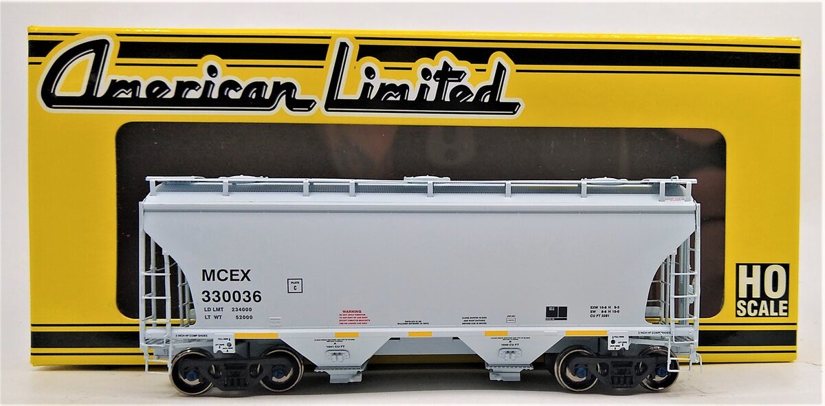 American Limited Models 1033 HO MCEX 3281cf 2-Bay Covered Hopper #330036