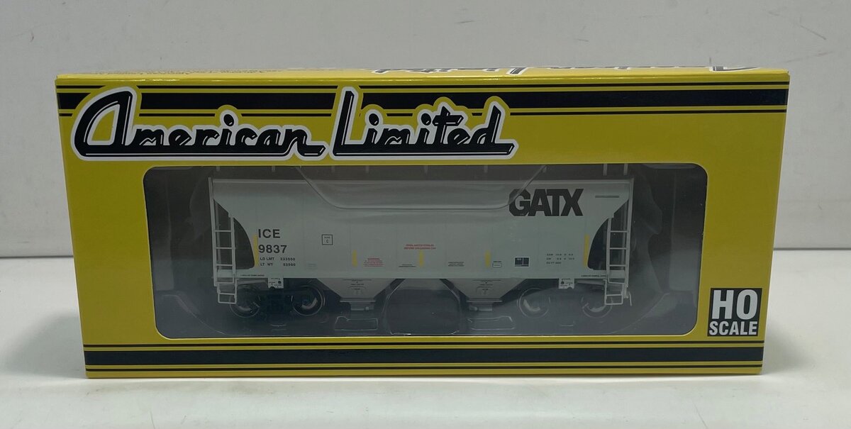 American Limited Models 1066 HO ICEGATX 2-Bay Covered Hopper #9837