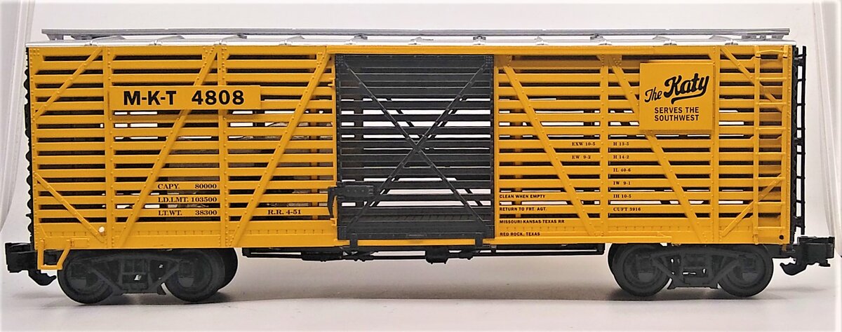 Aristo-Craft 46111 G Scale Missouri-Kansas-Texas Stock Car #4808