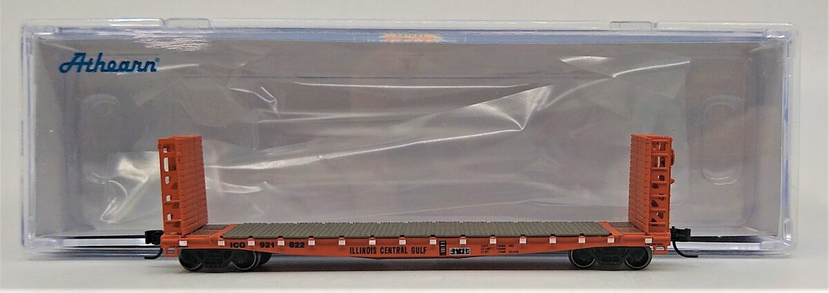 Athearn 24319 N ICG GSC 53' Bulkhead Flat Car #921822