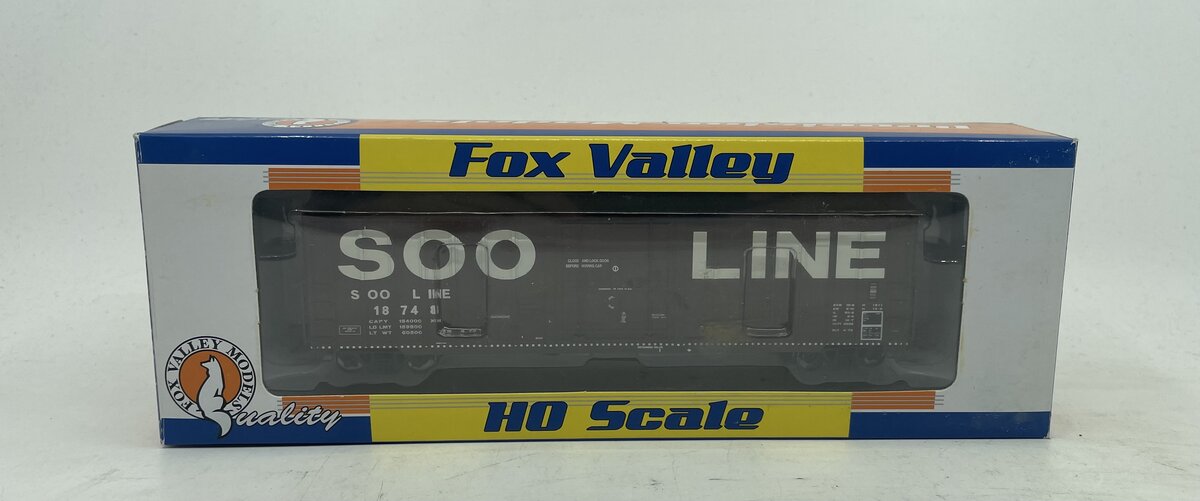 Fox Valley Models 30035 HO SOO 7 Post Box Car with X Panel Roof #18748