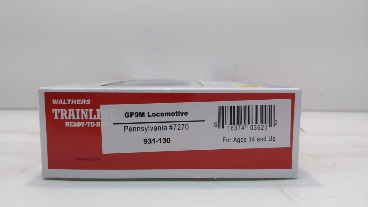 Walthers 931-130 HO Pennsylvania EMD GP9M Diesel Locomotive Standard DC #7270