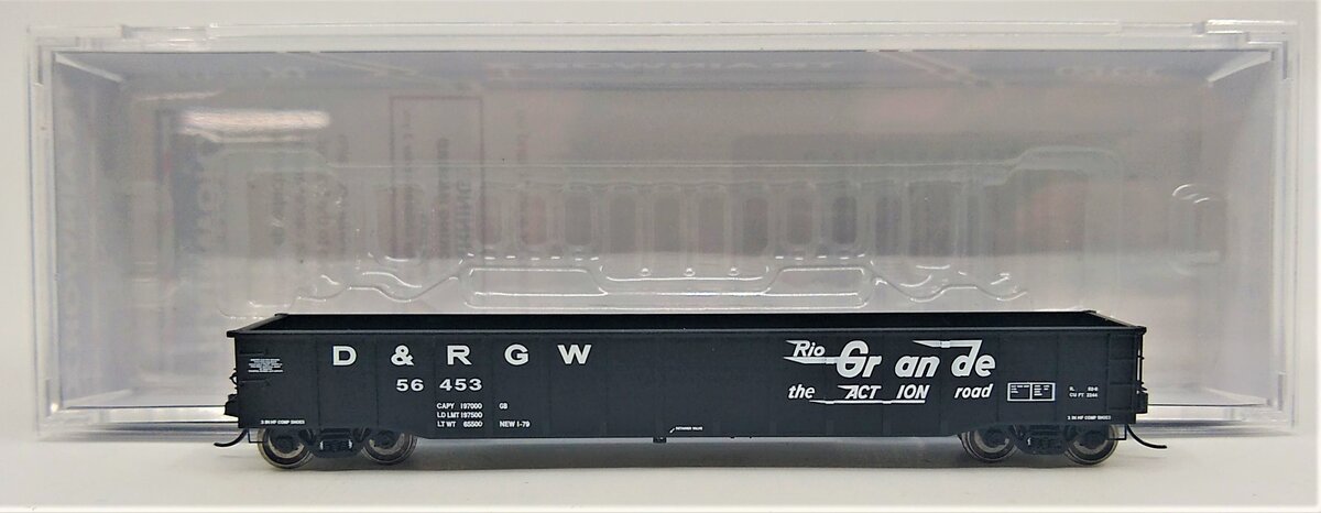 Trainworx Inc 25201-28 N D&RGW 52' 6" Thrall Steel Gondola Car #56453