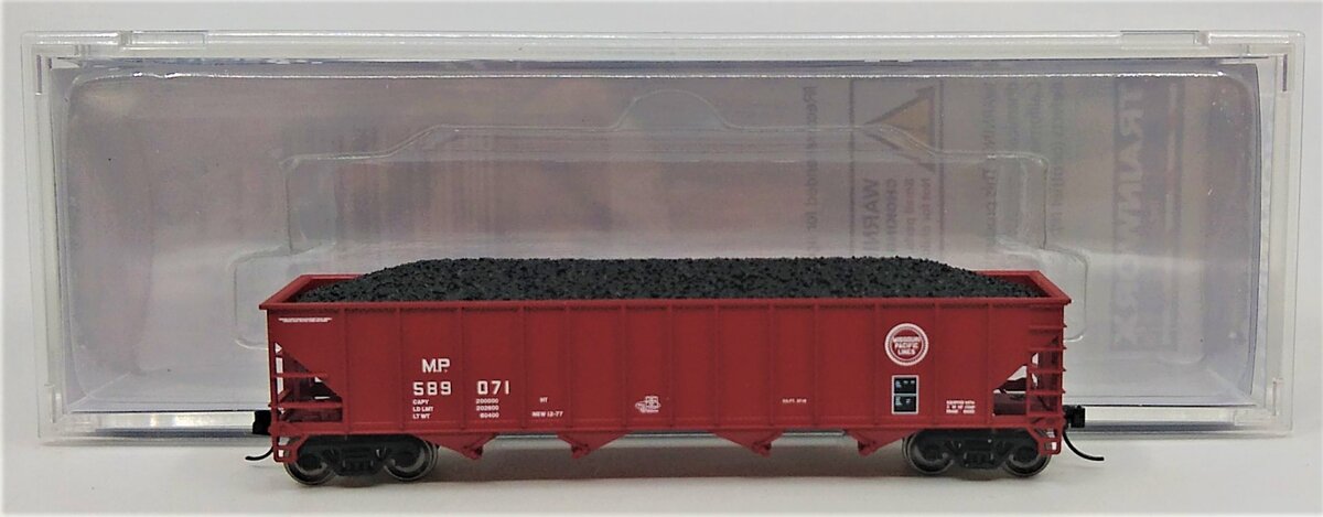 Trainworx Inc 2403-38 N Missouri Pacific Lines 100T Quad Hopper Mo-Pac #589071
