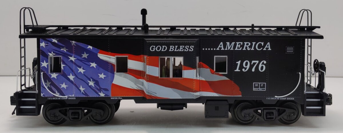 MTH 20-91684 O GOD Bless America Bay Window Caboose #1976