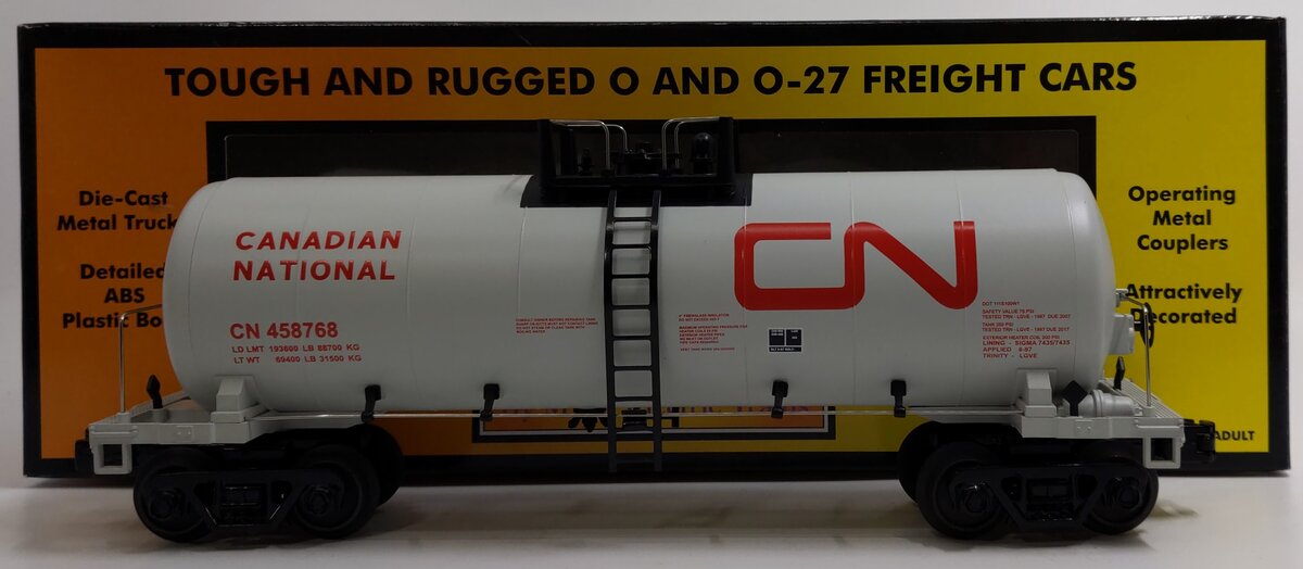 MTH 30-73265 O Gauge Canadian National Modern Tank Car #458768