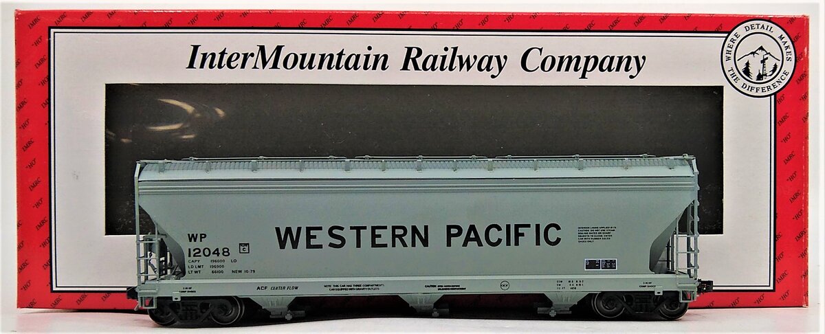 InterMountain 47007-11 H Western Pacific ACF 4650 Cubic Foot 3-Bay Hopper #12048