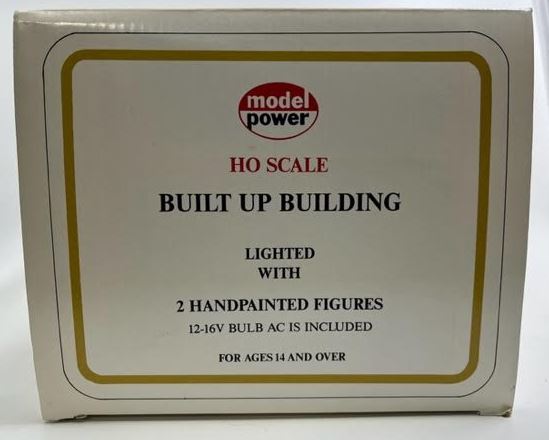 Model Power 563 HO Pure Water Supply Built-Up Lighted W/2 Hand Painted Figures