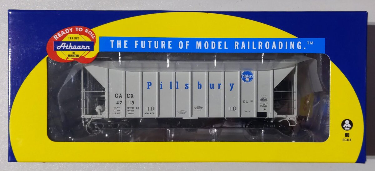Athearn 87630 HO Pillsbury GATC 2600 Airslide Hopper #47113