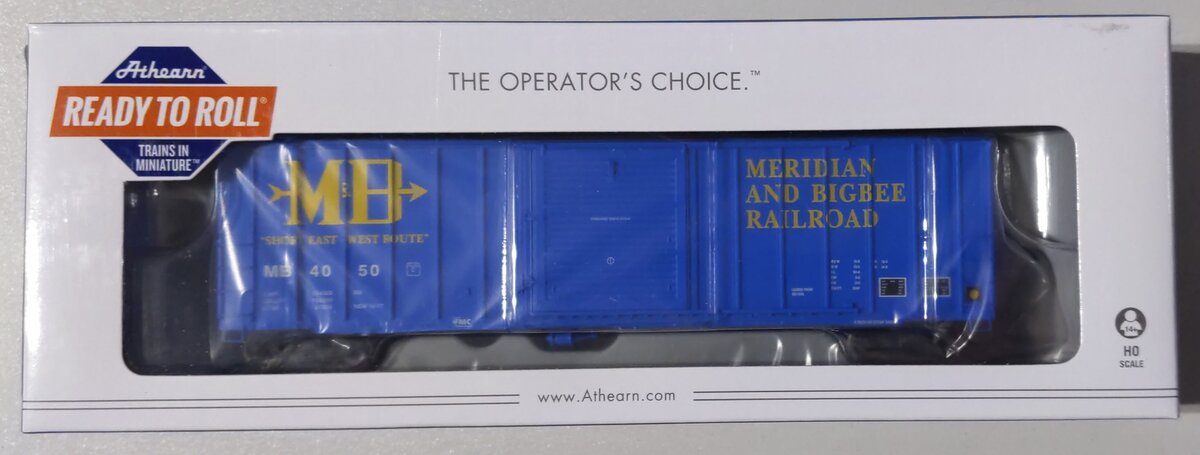 Athearn 14970 HO Meridian & Bigbee RTR 50' FMC 5347 Box #4050