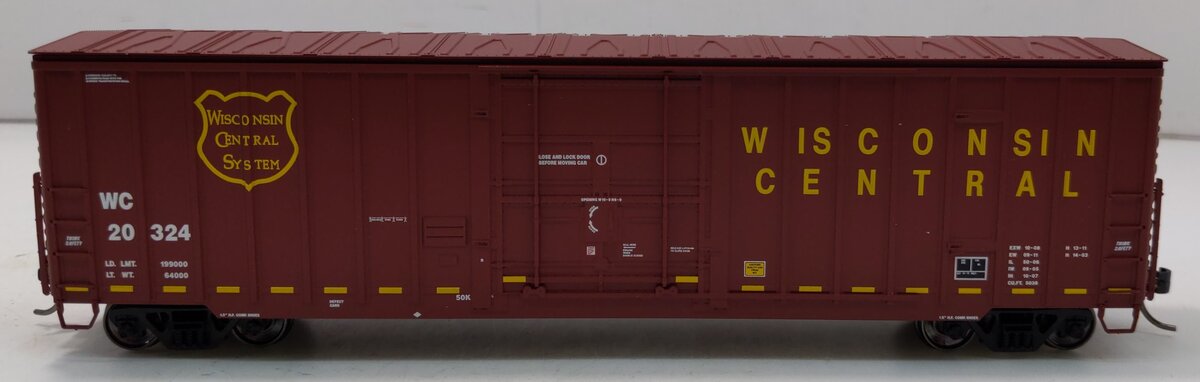 Fox Valley Models 30040 HO Wisconsin Central 7 Post Box Car #20324