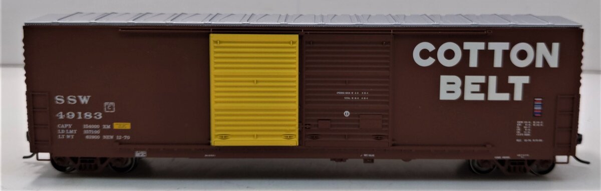 ExactRail EX-1007-4 HO Cotton Belt Gunderson 5200 Cu.Ft. Boxcar SSW #49183