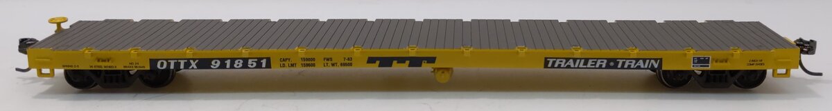 Athearn 97825 HO TTX 60' Flat Car #91851