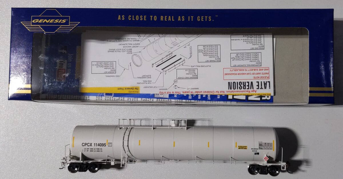 Athearn G68455 HO Scale Chevron Phillips Chemical UTC 33k LPG Tank Car #114095