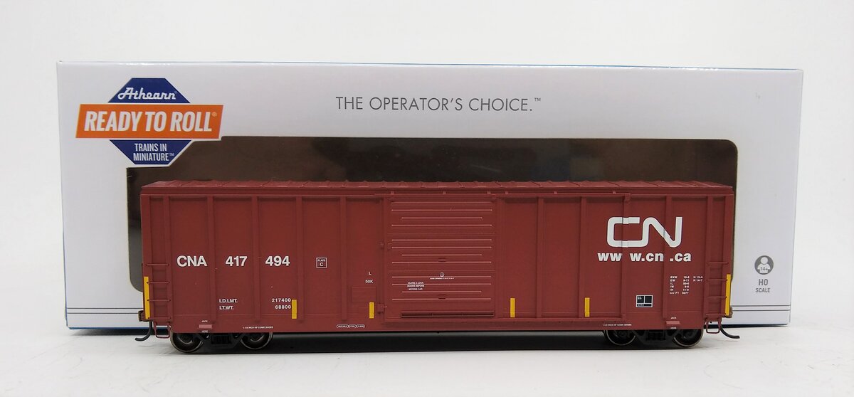 Athearn 17826 HO CN RTR 50' PS 5277 Boxcar #417494