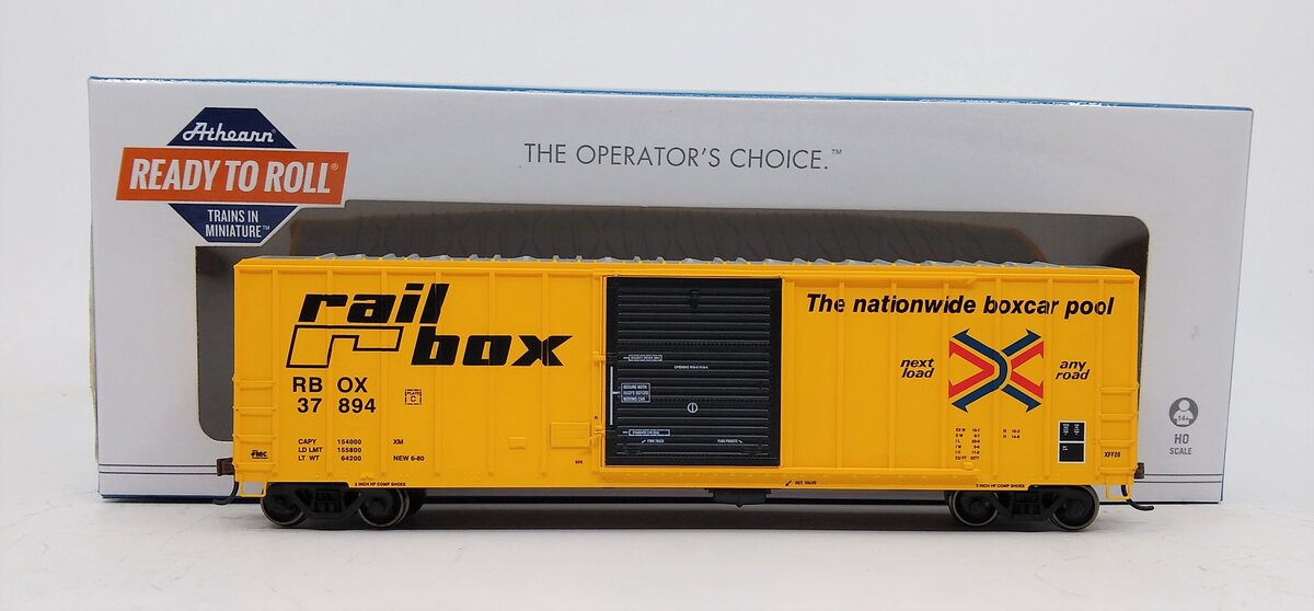 Athearn 18651 HO RailBox 50' FMC 5347 Box Ready To Run #37894