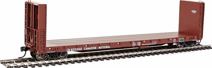 Walthers 920-104332 HO CN 50' CC&F Bulkhead Flatcar #603260