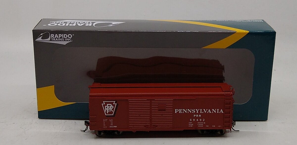 Rapido Trains 123010A HO Scale Pennsylvania Rail Road Boxcar # 69492