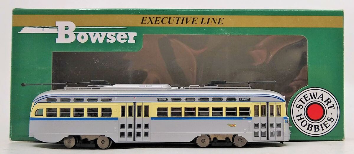 Bowser 12554 HO Scale Philadelphia Transit F Line PCC Streetcar #1054