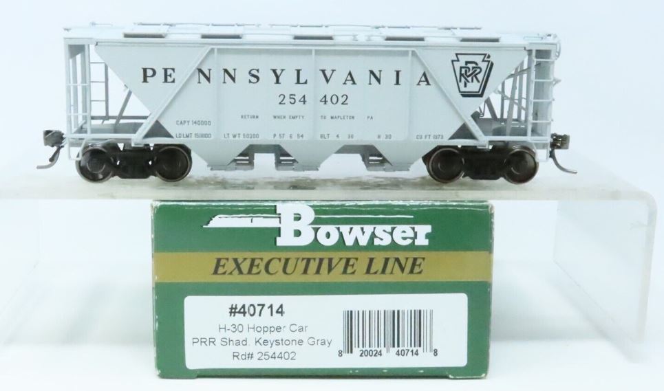 Bowser 40714 HO Scale PRR H-30 Hopper Car #254402