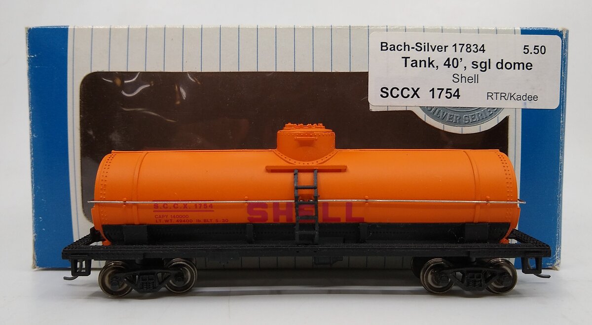 Bachmann 17834 HO Shell Oil Company 40' Single-Dome Tank Car